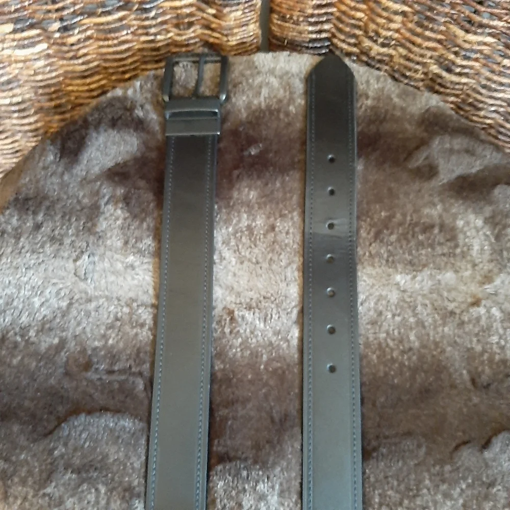 Columbia Leather Belt Men's Medium 34-36 Black Office Work Casual Minimalist